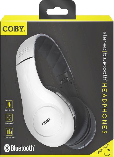 Coby CHBT-605-WHT Wireless Bluetooth Headphones with Mic and Remote, White; Starting at the center of the flexible headband, the frame of the headphone has been curved like never before; Disciplined decisions in engineering and material selection have created a more durable headphone that is equipped for extended use; UPC 812180022440 (CHBT 605 WHT CHBT 605WHT CHBT605 WHT CHBT-605WHT CHBT605WHT CHBT605WH CHBT605WHT) 