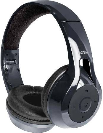 Coby CHBT-610-BLK Replay Wireless Stereo Bluetooth Headphones, Black, Premium stereo sound quality, Bluetooth range up to 33 feet, Built-in mic and answer button, Media shortcut keys within easy reach, Convert between music and calls, Compact, folding design, Comfortable padded headband and ear cushions, UPC 812180025267 (CHBT610BLK CHBT610-BLK CHBT-610BLK CHBT-610 CHBT610BK)