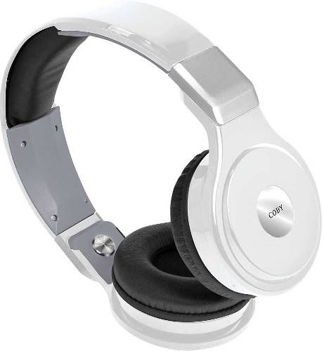 Coby CHBT-700-WHT Pivot Wireless Stereo Bluetooth Headphones, White, Premium stereo sound quality, Bluetooth range up to 33 feet, Built-in mic and answer button, Media shortcut keys within easy reach, Convert between music and calls, Compact, folding design, Comfortable padded headband and ear cushions, UPC 812180022471 (CHBT700WHT CHBT700-WHT CHBT-700WHT CHBT-700 CHBT700WH)