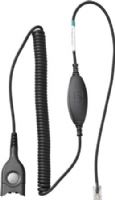 Sennheiser CHS 24 Bottom Cable, EasyDisconnect to Modular Plug, Coiled cable code 24, To be used for direct connection to some phones, UPC 615104101043 (CHS24 CHS-24 500171) 