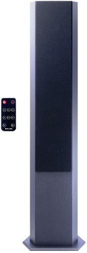Craig CHT928 Hexagonal Tower Speaker With Bluetooth Wireless Technology, Black, Built in 4 high powered speakers, Easily connects to smartphone or other bluetooth wireless technology enabled audio devices, Digital volume control, FM stereo radio, Removable front cover, AUX in audio for TV and other devices (left and right audio jack), UPC 731398449286 (CHT-928 CHT 928 CH-T928)