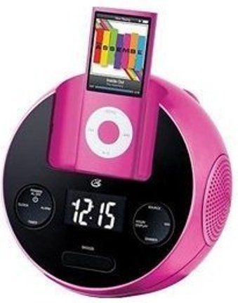 DPI CI109P AM/FM Clock Radio with Dock for iPod, Dock plays and charges iPod, AM/FM Radio, Digital Clock with Alarm, Wake to radio or buzzer, Built-in speaker, UPC 047323012020 (CI109P CI-109P CI 109P)