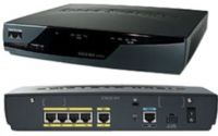 Cisco CISCO851-K9 Integrated 851 Secure Ethernet Router, 4-port 10/100 switch, Basic quality of service (QoS), Secure WLAN 802.11b/g option with a single fixed antenna, Easy setup and deployment and remote management capabilities through Web-based tools and Cisco IOS Software (CISCO851K9 CISCO851 K9 CISCO851 CISCO-851) 