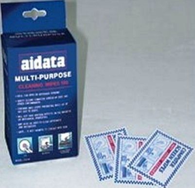 Aidata CK009 Anti-Static Monitor Screen Cleaning Wipes, Screen antistatic wipes and CD, 30 pieces wipes (CK-009 CK 009)