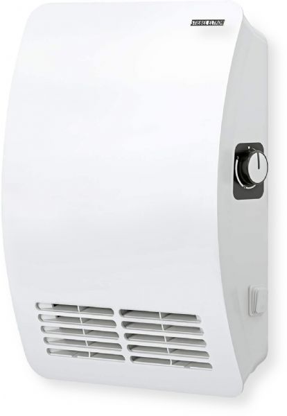 Stiebel Eltron CK 200-2 Plus Heater, White; 240V; 2000W; 106 CFM; Thermostat with Adjustable Knob; Surface-mounted; Down-draft Design for Comfortable Even Heating With Whisper Quiet 48 dB(A) Fan; Thick Aluminum Face; German-made; Dimensions (HxWxD): 18.5