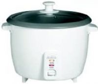 Sumbeam CKSBRC1600-013 Rice Cooker, White; Produces up to 10 cups of cooked rice; Nonstick removable inner pot, steaming basket for shrimp or vegetables; Cook and keep-warm settings, domed glass lid, stay-cool side handles; Measuring cup and rice ladle included (CKSBRC1600013 CKSBRC1600 013) 