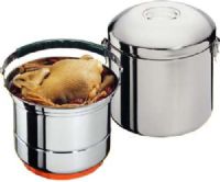 Sunpentown CL-033 Thermal Cooker; Instant heating with patented heating shelf; Warms food at 158°F for up to 4 hrs and 122°F for up to 8hrs; Portable, Non-electric and Energy efficient; Stainless steel construction: inner pot, outer pot, steam rack and 3 small bowls; 3-liters inner pot capacity; Continues to cook for 10 ~ 30 minutes after heating; UPC 876840004283 (CL033 CL 033) 