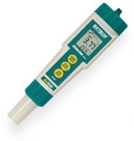 Extech CL200 ExStik Waterproof Chlorine Meter; Direct reading of Total Chlorine provides fast and easy measurements (less than 2 minutes); Low detection limit down to 0.01ppm; Wide dynamic range of measurement up to 10ppm (use dilution method for 10 to 50ppm); Unaffected by sample color or turbidity; Automatic electronic calibration; Memory stores, tags and recalls up to 15 readings; Unique flat surface chlorine electrode; UPC: 793950052006 (EXTECHCL200  EXTECH CL200 CHLORINE METER) 