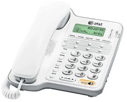 AT&T 89-4030-00 model CL2909 Corded Speakerphone with Caller ID/Call Waiting, 14-number memory, Caller ID/Call waiting capability, Hold/Redial/flash and mute, No AC power needed, 65 Name/Number Caller ID History, Remove button, Display dial, English/Spanish/French Setup Menu, Mfg by Vtech, UPC 650530018961 (89403000 CL-2909 CL 2909 ATTCL2909 ATT-CL2909 ATT)