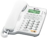 AT&T CL2909WH Speakerphone with Caller ID/Call Waiting, White, Clearspeak dial-in-base speakerphone, Speakerphone volume control, 65 name and number caller ID history, Simple, corded operation, No ac power required, Line power mode, 14-number speed dial, Display dial, Hold, Mute, Last number redial, Flash, UPC 650530018961 (CL-2909WH CL 2909WH CL2909W CL2909) 