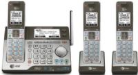 AT&T CLP99383 DECT 6.0 Expandable Cordless Phone with Bluetooth Connect to Cell Dual Caller ID/Call Waiting and Answering System and 3 Handsets, Gray, 50 Station Phone Directory/Dialer, Time and Day Stamp, Missed Call Indicator, Push-To-Talk Intercom, Call On/Off Button, 14 Minute Digital Answering System, Up to 4 Bluetooth Cell Phones, UPC 650530026256 (CLP-99383 CLP 99383 CLP9938-3) 