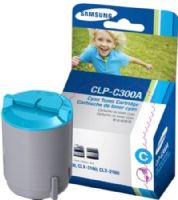 Samsung CLP-C300A Cyan Toner Cartridge For use with Samsung CLP-300, CLP-300N, CLX-3160FN & CLX-2160N Printers, Up to 1000 pages at 5% Coverage, New Genuine Original Samsung OEM Brand, UPC 635753725261 (CLPC300A CLP C300A CLPC-300A CLP-C300 CL-PC300A) 