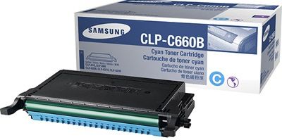 Samsung CLP-C660B Cyan Toner Cartridge For use with Samsung CLP-610ND, CLP660ND, CLX-6200, CLX-6210 and CLX-6240 Printers, Up to 5000 pages at 5% Coverage, New Genuine Original Samsung OEM Brand, UPC 635753720952 (CLPC660B CLP C660B CLPC-660B CL-PC660B CLP-C660)