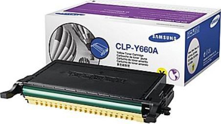 Samsung CLP-Y660A Yellow Toner Cartridge For use with Samsung CLP-610ND, CLP-660N, CLP-660ND, CLX-6200FX, CLX-6200ND, CLX-6210FX and CLX-6240FX Printers, Up to 2000 pages at 5% Coverage, New Genuine Original Samsung OEM Brand, UPC 635753720921 (CLPY660A CLP Y660A CLPY-660A CLP-Y660)