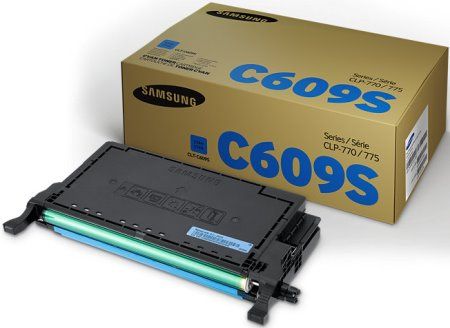 Samsung CLT-C609S Cyan Toner Cartridge For use with Samsung CLP-770ND and CLP-775ND Color Laser Printers, Up to 7000 pages at 5% Coverage, New Genuine Original Samsung OEM Brand, UPC 635753724202 (CLTC609S CLT C609S CL-TC609S CLTC-609S)