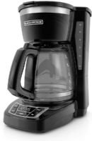 Black & Decker CM1160B 12-Cup Programmable Coffeemaker With QuickTouch Programming, Sneak-A-Cup, and 2-hour Auto Shutoff; QuickTouch Programming; Digital Controls with Rubberized Feel; Sneak-a-Cup Feature; 2-Hour Auto-Shutoff; Easy-View Water Window; Dimensions 12.2 x 8.2 x 11 Inches; UPC 050875816671 (BLACK AND DECKER BLACK+DECKER CM1160B BDCM1160B B&DCM1160B CM1160 BLACK CM-1160B CM-1160-B) 