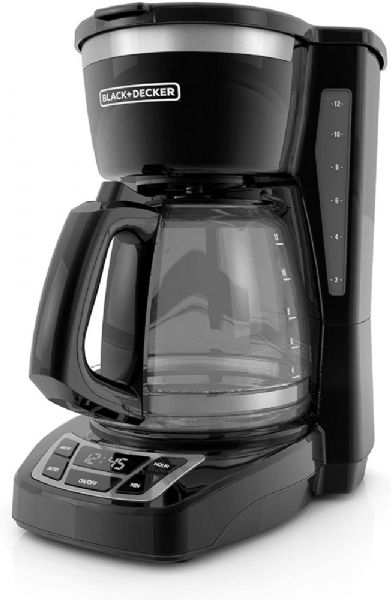Black & Decker CM1160B 12-Cup Programmable Coffeemaker With QuickTouch Programming, Sneak-A-Cup, and 2-hour Auto Shutoff; QuickTouch Programming; Digital Controls with Rubberized Feel; Sneak-a-Cup Feature; 2-Hour Auto-Shutoff; Easy-View Water Window; Dimensions 12.2 x 8.2 x 11 Inches; UPC 050875816671 (BLACK AND DECKER BLACK+DECKER CM1160B BDCM1160B B&DCM1160B CM1160 BLACK CM-1160B CM-1160-B)