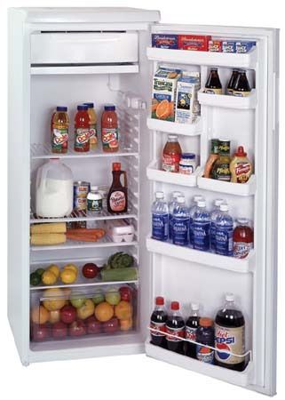 Summit CM-117 Slim Line Refrigerator Freezer, 8.8 c.f., White, Reversible door, Interior light, Adjustable wire shelves, Fruit and vegetable crisper, Energy efficient design (CM117 CM 117 CM/117)