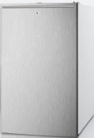 Summit CM411LBISSHH Compact Refrigerator with 20" Width, 4.1 cu. ft. Capacity, Freestanding Installation, RHD Door Swing, 1 Crisper Quantity, 2 Shelf Quantity, Wire Shelf Type, Glass Crisper Cover Type, Transparent Crisper Finish, 2 Wheel Quantity, Manual Defrost Type, Dial Thermostat Type, 2 Level Legs Quantity, Keyed Door Lock, Adjustable Shelf, Adjustable Shelf, Stainless Steel Door with Horizontal Thin Handle (CM411LBISSHH CM411LBI-SSHH CM411LBI SSHH CM411LBI CM411L-BI CM411L BI) 