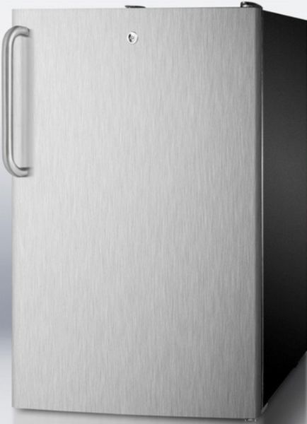 Summit CM421BLBISSTB Compact Refrigerator with 4.1 cu. ft. Capacity, 20
