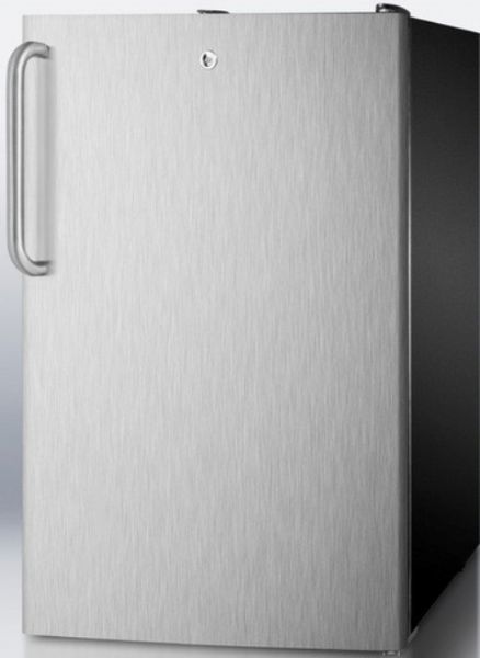 Summit CM421BLSSTB Compact Refrigerator with 4.1 cu. ft. Capacity, 20