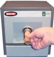 Semacon CM-75 Coin Roll Wrapper Crimping Machine, 1¢, 5¢, 10¢, 25¢, 50¢, $1 SBA/Golden, Canadian $1 Loonie, Canadian $2 Toonie Crimp Heads for other coins are also available Crimp Heads, for other coins are also available, 110VAC/60Hz or 220VAC/50Hz Power Source, High Speed Roller Bearing/Friction System Crimping System, Crimp Head Storage Drawer, Crimp Heads are not included (sold individually) (SEMACONCM75 CM75 CM-75 CM 75) 