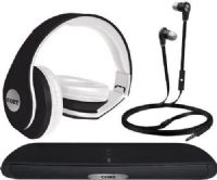 Coby CMB101BLK Audio Combo Pack (Bluetooth Speaker/Headphone/Earbud), Black; Wireless Bluetooth Capability With 33' Range; Frequency Response 90-20k Hz; Built-In Microphone; Fits With Most Smartphones, Tablets And Media Players; Foldable Design Over-The-Ear Headphones With One Sided Cable; UPC 812180024673 (CM-B101-BLK CMB-101BLK CMB101-BLK CMB101 CMB101BK) 