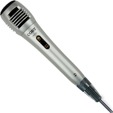 Coby CMP28 High Perfomance Dynamic Microphone, Highly Sensitive Moving-Coil Dynamic Microphone, Uni-Directional Pattern, Frequency Response 80-12000 Hz, 6.3mm Plug, 9' Cord Length, Unit Dimensions (WHD) 2 x 8.5 x 2, UPC 716829260289 (CMP-28 CMP 28 CM-P28)