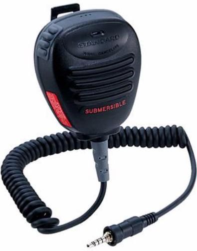 Standard Horizon CMP460 Submersible Noice-Cancelling Speaker Mic for VHF handheld model HX370SAS, HX471S, HX500S, HX600S and HX600S-LI, UPC 788026075928 (CMP-460 CMP 460)