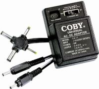 Coby CA-11, Universal Power A/C Adapter , 300 mA. 110/220v 60/50Hz, 3, 4.5, 6, 7.5, 9, 12V DC, 5W Power. (COBYCA11, CA11 CA 11) 