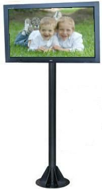 Peerless COL810P Large Flat Panel Pedestal Column (Pedestal only), Black, 8' pedestal height, Used to support 32