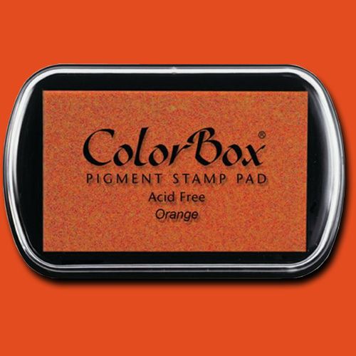 ColorBox 15013 Pigment Ink Stamp Pad, Orange; ColorBox inks are ideal for all papercraft projects, especially where direct-to-paper, embossing and resist techniques are used; Theyre unsurpassed for stamping or color blending on absorbent papers where sharp detail and archival quality are desired; UPC 746604150139 (COLORBOX15013 COLORBOX 15013 CS15013 ALVIN 60257-4510 STAMP PAD ORANGE)
