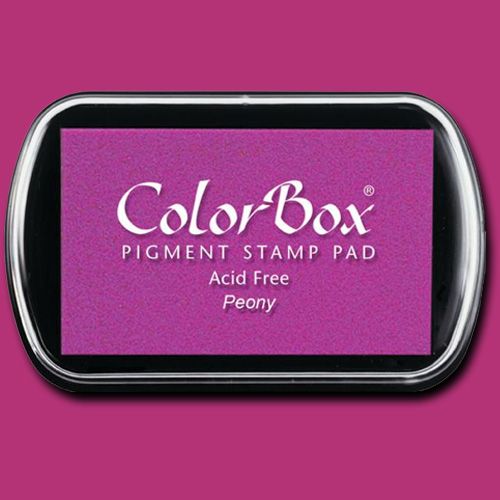 ColorBox 15016 Pigment Ink Stamp Pad, Peony; ColorBox inks are ideal for all papercraft projects, especially where direct-to-paper, embossing and resist techniques are used; Theyre unsurpassed for stamping or color blending on absorbent papers where sharp detail and archival quality are desired; UPC 746604150160 (COLORBOX15016 COLORBOX 15016 CS15016 ALVIN STAMP PAD PEONY)