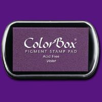 ColorBox 15017 Pigment Ink Stamp Pad, Violet; ColorBox inks are ideal for all papercraft projects, especially where direct-to-paper, embossing and resist techniques are used; They’re unsurpassed for stamping or color blending on absorbent papers where sharp detail and archival quality are desired; UPC 746604150177 (COLORBOX15017 COLORBOX 15017 CS15017 ALVIN STAMP PAD VIOLET) 