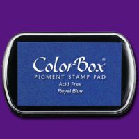 ColorBox 15018 Pigment Ink Stamp Pad, Royal Blue; ColorBox inks are ideal for all papercraft projects, especially where direct-to-paper, embossing and resist techniques are used; They’re unsurpassed for stamping or color blending on absorbent papers where sharp detail and archival quality are desired; UPC 746604150184 (COLORBOX15018 COLORBOX 15018 CS15018 ALVIN STAMP PAD ROYAL BLUE) 