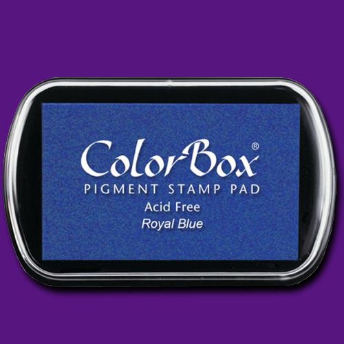 ColorBox 15018 Pigment Ink Stamp Pad, Royal Blue; ColorBox inks are ideal for all papercraft projects, especially where direct-to-paper, embossing and resist techniques are used; Theyre unsurpassed for stamping or color blending on absorbent papers where sharp detail and archival quality are desired; UPC 746604150184 (COLORBOX15018 COLORBOX 15018 CS15018 ALVIN STAMP PAD ROYAL BLUE)