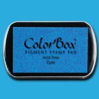 ColorBox 15019 Pigment Ink Stamp Pad, Cyan; ColorBox inks are ideal for all papercraft projects, especially where direct-to-paper, embossing and resist techniques are used; They’re unsurpassed for stamping or color blending on absorbent papers where sharp detail and archival quality are desired; UPC 746604150191 (COLORBOX15019 COLORBOX 15019 CS15019 ALVIN STAMP PAD CYAN) 