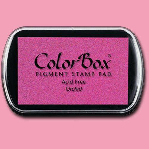 ColorBox 15034 Pigment Ink Stamp Pad, Orchid; ColorBox inks are ideal for all papercraft projects, especially where direct-to-paper, embossing and resist techniques are used; They're unsurpassed for stamping or color blending on absorbent papers where sharp detail and archival quality are desired; UPC 746604150344 (COLORBOX15034 COLORBOX 15034 CS15034 ALVIN STAMP PAD ORCHID)