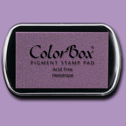 ColorBox 15036 Pigment Ink Stamp Pad, Heliotrope; ColorBox inks are ideal for all papercraft projects, especially where direct-to-paper, embossing and resist techniques are used; They're unsurpassed for stamping or color blending on absorbent papers where sharp detail and archival quality are desired; UPC 746604150368 (COLORBOX15036 COLORBOX 15036 CS15036 ALVIN STAMP PAD HELIOTROPE)