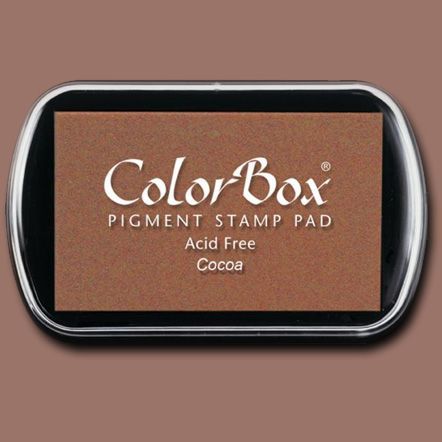 ColorBox 15053 Pigment Ink Stamp Pad, Cocoa; ColorBox inks are ideal for all papercraft projects, especially where direct-to-paper, embossing and resist techniques are used; They're unsurpassed for stamping or color blending on absorbent papers where sharp detail and archival quality are desired; UPC 746604150535 (COLORBOX15053 COLORBOX 15053 CS15053 ALVIN STAMP PAD COCOA)