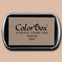 ColorBox 15151 Pigment Ink Stamp Pad, Dune; ColorBox inks are ideal for all papercraft projects, especially where direct-to-paper, embossing and resist techniques are used; They're unsurpassed for stamping or color blending on absorbent papers where sharp detail and archival quality are desired; UPC 746604151518 (COLORBOX15151 COLORBOX 15151 CS15151 ALVIN STAMP PAD DUNE) 