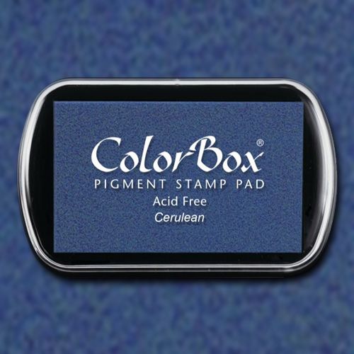 ColorBox 15163 Pigment Ink Stamp Pad, Cerulean; ColorBox inks are ideal for all papercraft projects, especially where direct-to-paper, embossing and resist techniques are used; They're unsurpassed for stamping or color blending on absorbent papers where sharp detail and archival quality are desired; UPC 746604151631 (COLORBOX15163 COLORBOX 15163 CS15163 ALVIN STAMP PAD CERULEAN)