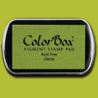ColorBox 15188 Pigment Ink Stamp Pad, Citrine; ColorBox inks are ideal for all papercraft projects, especially where direct-to-paper, embossing and resist techniques are used; They're unsurpassed for stamping or color blending on absorbent papers where sharp detail and archival quality are desired; UPC 746604151884 (COLORBOX15188 COLORBOX 15188 CS15188 ALVIN STAMP PAD CITRINE) 