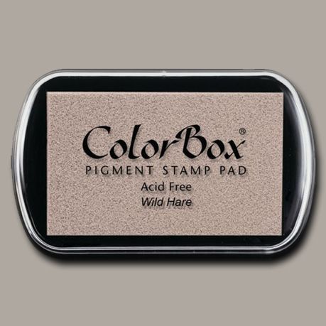 ColorBox 15191 Pigment Ink Stamp Pad, Wild Hare; ColorBox inks are ideal for all papercraft projects, especially where direct-to-paper, embossing and resist techniques are used; They're unsurpassed for stamping or color blending on absorbent papers where sharp detail and archival quality are desired; UPC 746604151914 (COLORBOX15191 COLORBOX 15191 CS15191 ALVIN STAMP PAD WILD HARE)