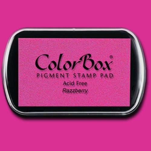 ColorBox 15192 Pigment Ink Stamp Pad, Razzberry; ColorBox inks are ideal for all papercraft projects, especially where direct-to-paper, embossing and resist techniques are used; They're unsurpassed for stamping or color blending on absorbent papers where sharp detail and archival quality are desired; UPC 746604151921 (COLORBOX15192 COLORBOX 15192 CS15192 ALVIN STAMP PAD RAZZBERRY)