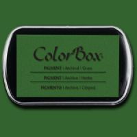 ColorBox 15206 Pigment Ink Stamp Pad, Grass; ColorBox inks are ideal for all papercraft projects, especially where direct-to-paper, embossing and resist techniques are used; They're unsurpassed for stamping or color blending on absorbent papers where sharp detail and archival quality are desired; UPC 746604152065 (COLORBOX15206 COLORBOX 15206 CS15206 ALVIN STAMP PAD GRASS) 