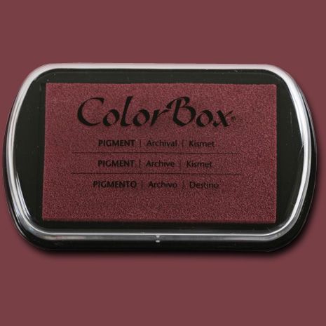 ColorBox 15230 Pigment Ink Stamp Pad, Kismet; ColorBox inks are ideal for all papercraft projects, especially where direct-to-paper, embossing and resist techniques are used; They're unsurpassed for stamping or color blending on absorbent papers where sharp detail and archival quality are desired; UPC 746604152300 (COLORBOX15230 COLORBOX 15230 CS15230 ALVIN STAMP PAD KISMET)