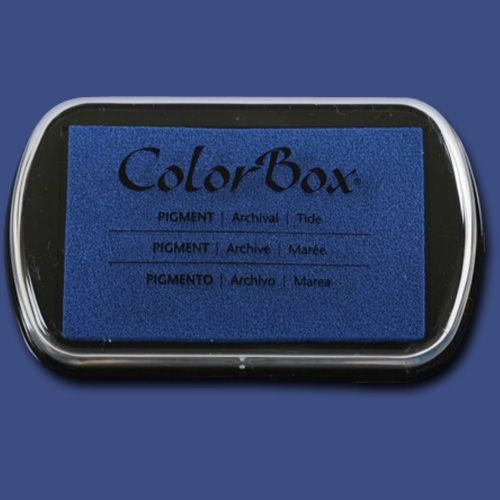 ColorBox 15236 Pigment Ink Stamp Pad, Tide; ColorBox inks are ideal for all papercraft projects, especially where direct-to-paper, embossing and resist techniques are used; They're unsurpassed for stamping or color blending on absorbent papers where sharp detail and archival quality are desired; UPC 746604152362 (COLORBOX15236 COLORBOX 15236 CS15236 ALVIN STAMP PAD TIDE)