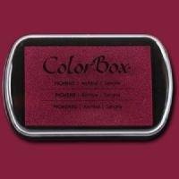 ColorBox 15240 Pigment Ink Stamp Pad, Sangria; ColorBox inks are ideal for all papercraft projects, especially where direct-to-paper, embossing and resist techniques are used; They're unsurpassed for stamping or color blending on absorbent papers where sharp detail and archival quality are desired; UPC 746604152409 (COLORBOX15240 COLORBOX 15240 CS15240 ALVIN STAMP PAD SANGRIA) 