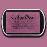 ColorBox 15241 Pigment Ink Stamp Pad, Romantic; ColorBox inks are ideal for all papercraft projects, especially where direct-to-paper, embossing and resist techniques are used; They're unsurpassed for stamping or color blending on absorbent papers where sharp detail and archival quality are desired; UPC 746604152416 (COLORBOX15241 COLORBOX 15241 CS15241 ALVIN STAMP PAD ROMANTIC) 